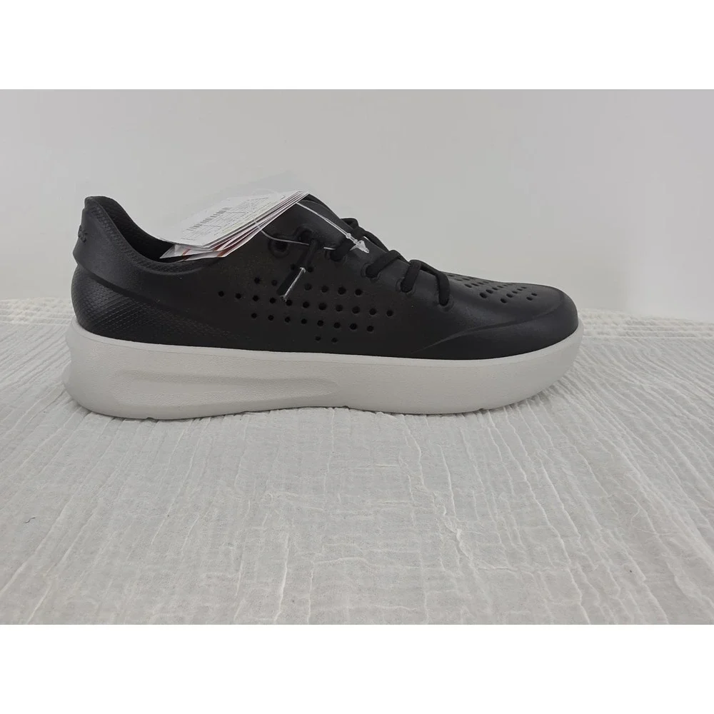 New Crocs InMotion Pacer Sneakers Black Womens Size 9 Lace Up Comfort Shoes